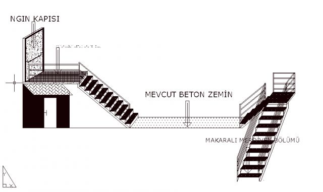 Yangın Merdiveni Fiyatları | Yangın Merdiveni Plan